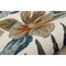 Homeroots 4 ft. Round Blue & White Tropical Area Rug 396188 - alternate 8
